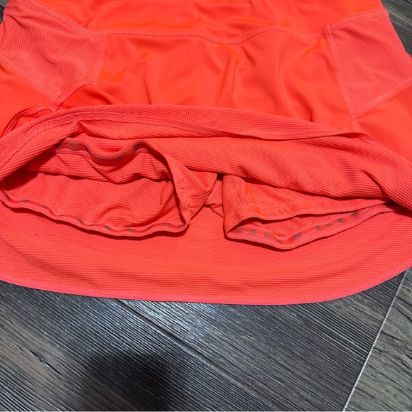 Athleta coral orange workout skirt skort women's S built in shorts - Picture 4 of 5